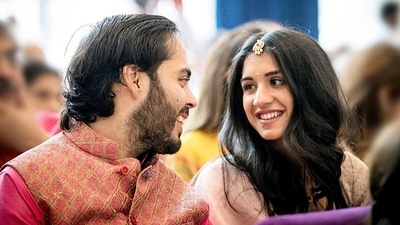 Anant Ambani and Radhika Merchant. (ANI ) Anant Ambani and Radhika Merchant. (ANI )