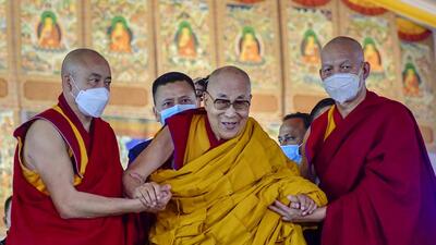 An alert was sounded in Bodh Gaya after intelligence inputs about the presence of a Chinese woman in the town, coinciding with the first day of Tibetan spiritual leader The Dalai Lama’s teachings, at Kalachakra teaching ground on Thursday. (ANI) An alert was sounded in Bodh Gaya after intelligence inputs about the presence of a Chinese woman in the town, coinciding with the first day of Tibetan spiritual leader The Dalai Lama’s teachings, at Kalachakra teaching ground on Thursday. (ANI)