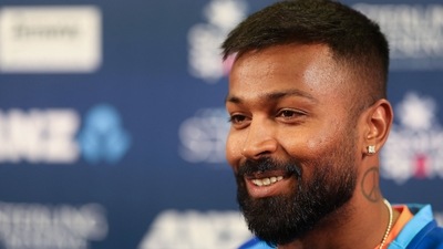 Hardik Pandya speaks to media (AFP) Hardik Pandya speaks to media (AFP)