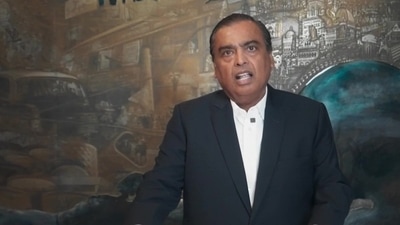 Mukesh Ambani speaking at Dhirubhai Ambani's birth anniversary, also celebrated as Reliance Family Day. (ANI) Mukesh Ambani speaking at Dhirubhai Ambani's birth anniversary, also celebrated as Reliance Family Day. (ANI)