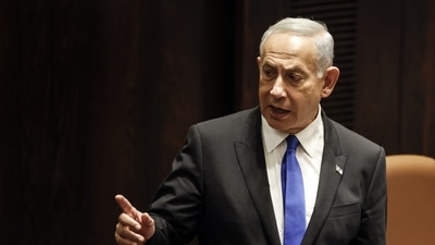 Netanyahu took the oath of office moments after parliament passed a vote of confidence in his new government. (AP) Netanyahu took the oath of office moments after parliament passed a vote of confidence in his new government. (AP)