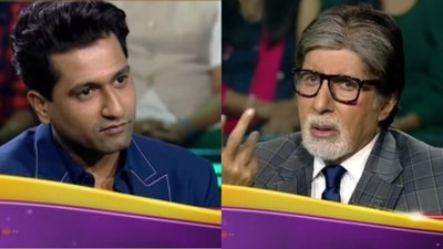 KBC 14: Vicky Kaushal's response of losing weight stunned Amitabh Bachchan. KBC 14: Vicky Kaushal's response of losing weight stunned Amitabh Bachchan.