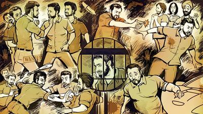 Two incidents of custodial deaths in seven months this year also put the Ludhiana police under scanner. On October 1, an accused arrested for allegedly murdering a factory worker during a robbery bid died by suicide in the custody of CIA staff 1. The man used a blanket to hang himself from a grill in the lockup. (HT FIE PHOTO) Two incidents of custodial deaths in seven months this year also put the Ludhiana police under scanner. On October 1, an accused arrested for allegedly murdering a factory worker during a robbery bid died by suicide in the custody of CIA staff 1. The man used a blanket to hang himself from a grill in the lockup. (HT FIE PHOTO)