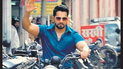 Varun Dhawan shot for Bawaal in Lucknow.