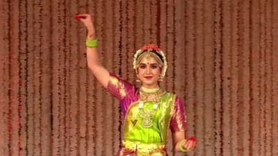 In June, Mukesh Ambani and his wife Nita hosted her 'arangetram', or debut performance at Mumbai's Jio World Centre. (Viral Bhayani/ YouTube) In June, Mukesh Ambani and his wife Nita hosted her 'arangetram', or debut performance at Mumbai's Jio World Centre. (Viral Bhayani/ YouTube)