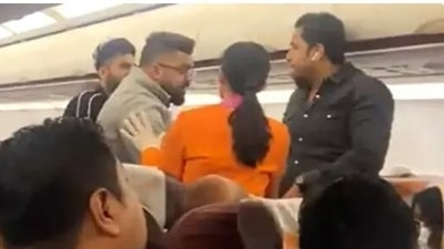 A scuffle erupted on board Thai Smile Airways flight after a passenger reportedly refused to make the seat upright before takeoff.