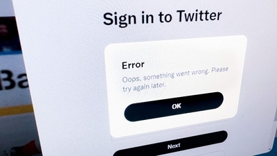 An error notification is seen on the Twitter login page in Washington, DC. (AFP) An error notification is seen on the Twitter login page in Washington, DC. (AFP)