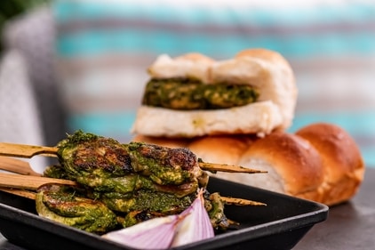 Cafreal Chicken with Pav (Executive Sous Chef Sashi Paul) Cafreal Chicken with Pav (Executive Sous Chef Sashi Paul)