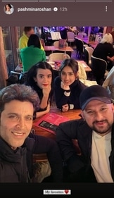 Hrithik Roshan poses with girlfriend Saba Azad and his family during their holiday. Hrithik Roshan poses with girlfriend Saba Azad and his family during their holiday.