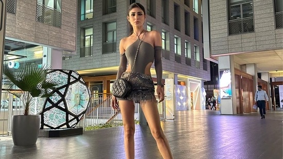Mouni Roy shared a string of images on her Instagram handle and captioned her post, "Dubai nights x." (Instagram/@imouniroy)