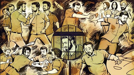 Two incidents of custodial deaths in seven months this year also put the Ludhiana police under scanner. On October 1, an accused arrested for allegedly murdering a factory worker during a robbery bid died by suicide in the custody of CIA staff 1. The man used a blanket to hang himself from a grill in the lockup. (HT FIE PHOTO)