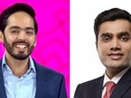 Reliance Industries chairman Mukesh Ambani’s son Anant Ambani and Adani Group chairman Gautam Adani’s son Karan Adani Reliance Industries chairman Mukesh Ambani’s son Anant Ambani and Adani Group chairman Gautam Adani’s son Karan Adani