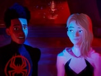 Miles Morales and Gwen Stacy in Spider-Man: Across the Spider-verse. Miles Morales and Gwen Stacy in Spider-Man: Across the Spider-verse.