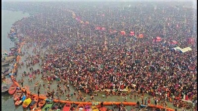 A huge congregation of pilgrims in Prayagraj during Kumbh-2019 (HT File) A huge congregation of pilgrims in Prayagraj during Kumbh-2019 (HT File)