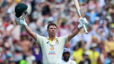 Warner returned to form with a colossal double century against South Africa (AP)