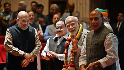 BJP has identified 144 Lok Sabha constituencies in India which are currently represented by MPs of other parties. Out of these 144 constituencies, 18 are from Maharashtra. However, all the constituencies do not belong to rival parties like Shiv Sena (UBT), Nationalist Congress Party (NCP), or AIMIM but also to Balasahebanchi Shiv Sena (BSS), including that of Dr Shrikant Shinde, son of chief minister Eknath Shinde. (HT PHOTO) BJP has identified 144 Lok Sabha constituencies in India which are currently represented by MPs of other parties. Out of these 144 constituencies, 18 are from Maharashtra. However, all the constituencies do not belong to rival parties like Shiv Sena (UBT), Nationalist Congress Party (NCP), or AIMIM but also to Balasahebanchi Shiv Sena (BSS), including that of Dr Shrikant Shinde, son of chief minister Eknath Shinde. (HT PHOTO)