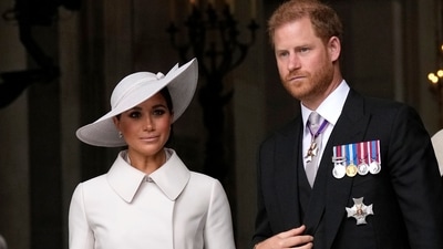 Prince Harry-Meghan Markle: Prince Harry and Meghan Markle, Duke and Duchess of Sussex are seen. (AP) Prince Harry-Meghan Markle: Prince Harry and Meghan Markle, Duke and Duchess of Sussex are seen. (AP)