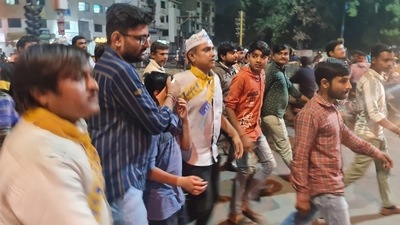 Gopal Italia shared pictures on Twitter after alleging an attack by the BJP. Gopal Italia shared pictures on Twitter after alleging an attack by the BJP.