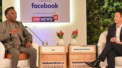 Pele at the Hindustan Time Leadership in October 2018. (File Photo)