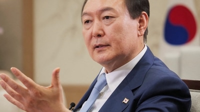 South Korea: South Korean President Yoon Suk-yeol is seen. (Reuters)