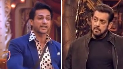 A still from the promo of Bigg Boss 16 featuring Shalin Bhanot and Salman Khan. A still from the promo of Bigg Boss 16 featuring Shalin Bhanot and Salman Khan.