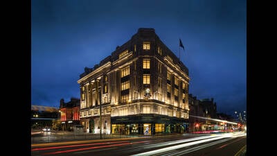 The five-storeyed Johnnie Walker experience centre in Edinburgh
