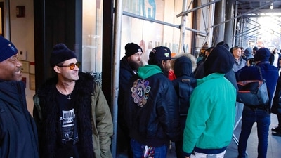 New York Marijuana Shops: People wait in line outside the Housing Works Cannabis Company. (AFP) New York Marijuana Shops: People wait in line outside the Housing Works Cannabis Company. (AFP)