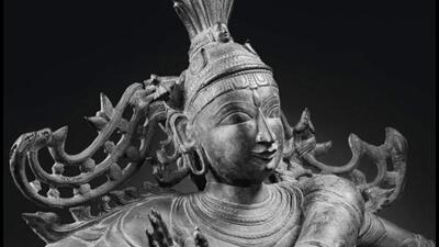 When the Christie’s auction house in France listed bronze Shiva Nataraja idol for sale on December 16. Tamil Nadu police’s idol wing informed authorities in India and abroad, and stopped the auction. (PTI) When the Christie’s auction house in France listed bronze Shiva Nataraja idol for sale on December 16. Tamil Nadu police’s idol wing informed authorities in India and abroad, and stopped the auction. (PTI)