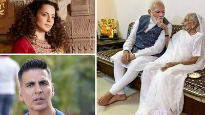 Kangana Ranaut and Akshay Kumar have shared condolences on death of PM Narendra Modi's mom Hiraben. Kangana Ranaut and Akshay Kumar have shared condolences on death of PM Narendra Modi's mom Hiraben.
