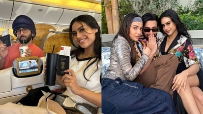 Nysa Devgan and her friends in Dubai. Nysa Devgan and her friends in Dubai.
