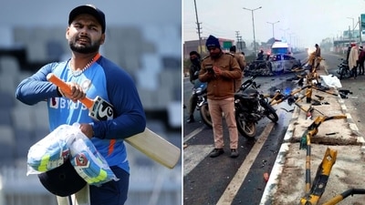 Rishabh Pant suffered a car accident on Friday early morning (Getty/PTI) Rishabh Pant suffered a car accident on Friday early morning (Getty/PTI)