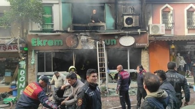 The governor of Aydin province told Turkish broadcaster CNN Turk that five others were injured, with one of them in critical condition. (@bbcturkce/ Twitter)