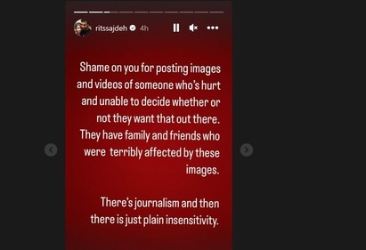 Screenshot of Ritika Sajdeh's story