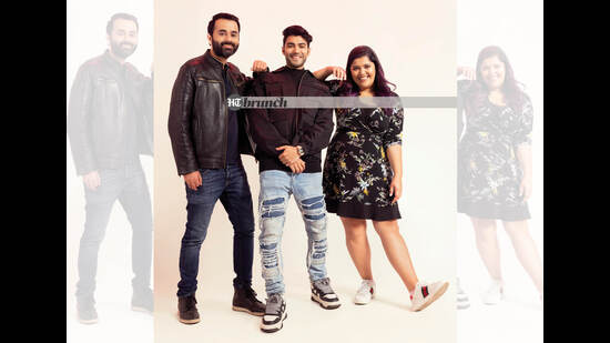 (Left to right) Rishiv Khattar, Dr Tanaya Narendra and Zaeden are all millennials following their passion, differently (Photos shot exclusively for HT Brunch byShivamm Paathak; Art direction by Amit Malik; Hair & make-up by Rekha Das)