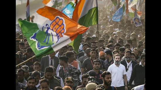 Congress leader Rahul Gandhi during the Bharat Jodo Yatra, New Delhi, December 24, 2022 (PTI)