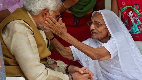 Narendra Modi's mother Heeraben passed away on Friday morning. (PTI)