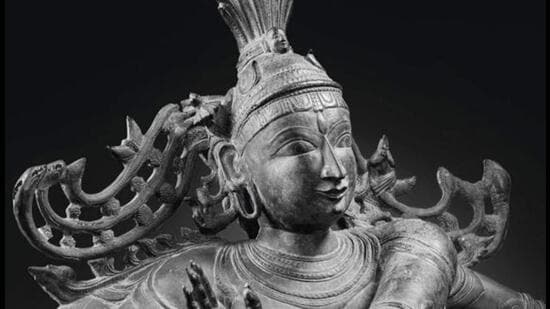 When the Christie’s auction house in France listed bronze Shiva Nataraja idol for sale on December 16. Tamil Nadu police’s idol wing informed authorities in India and abroad, and stopped the auction. (PTI)