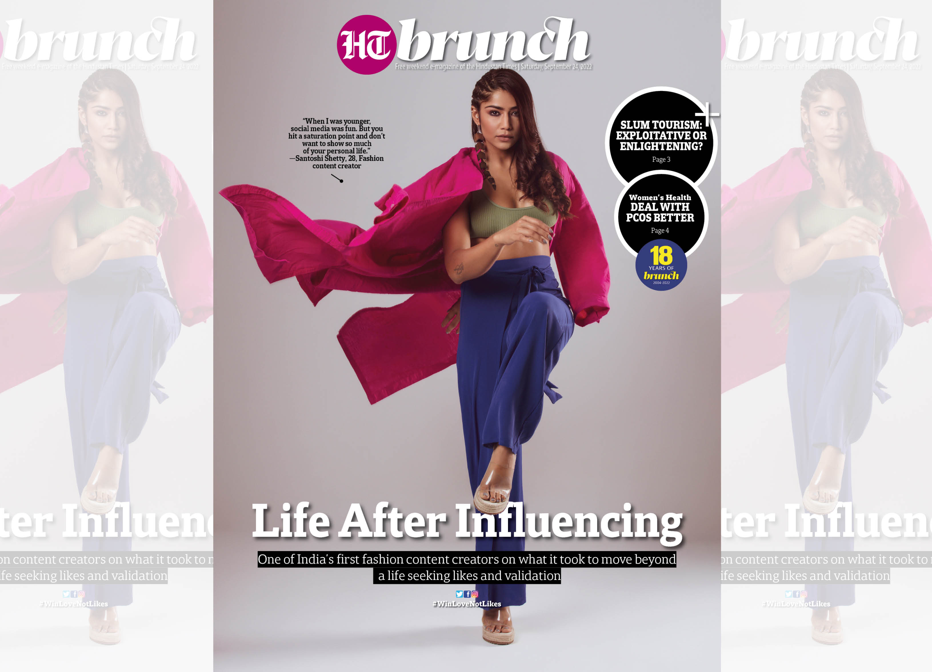 As people grapple with the validity of the term “influencer”, Santoshi Shetty’s iconic HT Brunch cover titled “Life After Influencing” created waves in the world of social media this year As people grapple with the validity of the term “influencer”, Santoshi Shetty’s iconic HT Brunch cover titled “Life After Influencing” created waves in the world of social media this year