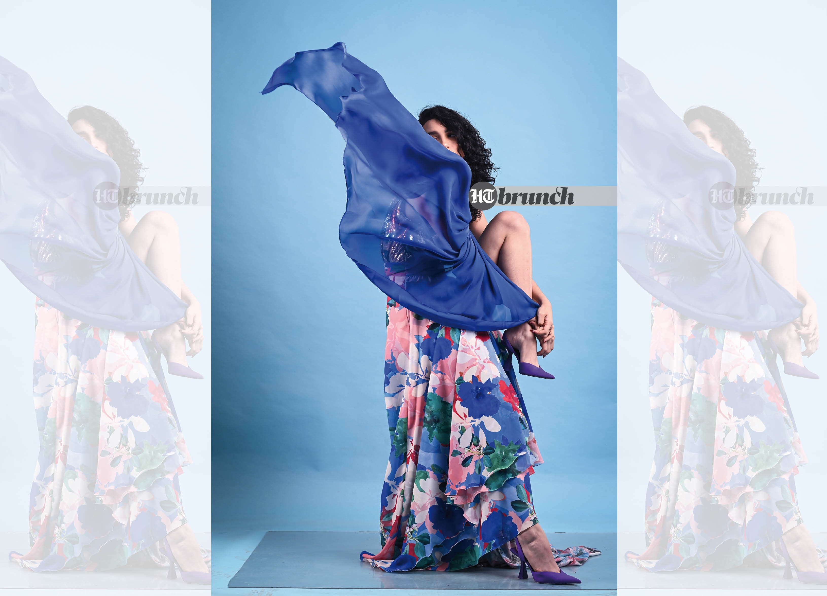 Dress and scarf by Mandira Wirk; Shoes by Zara Dress and scarf by Mandira Wirk; Shoes by Zara