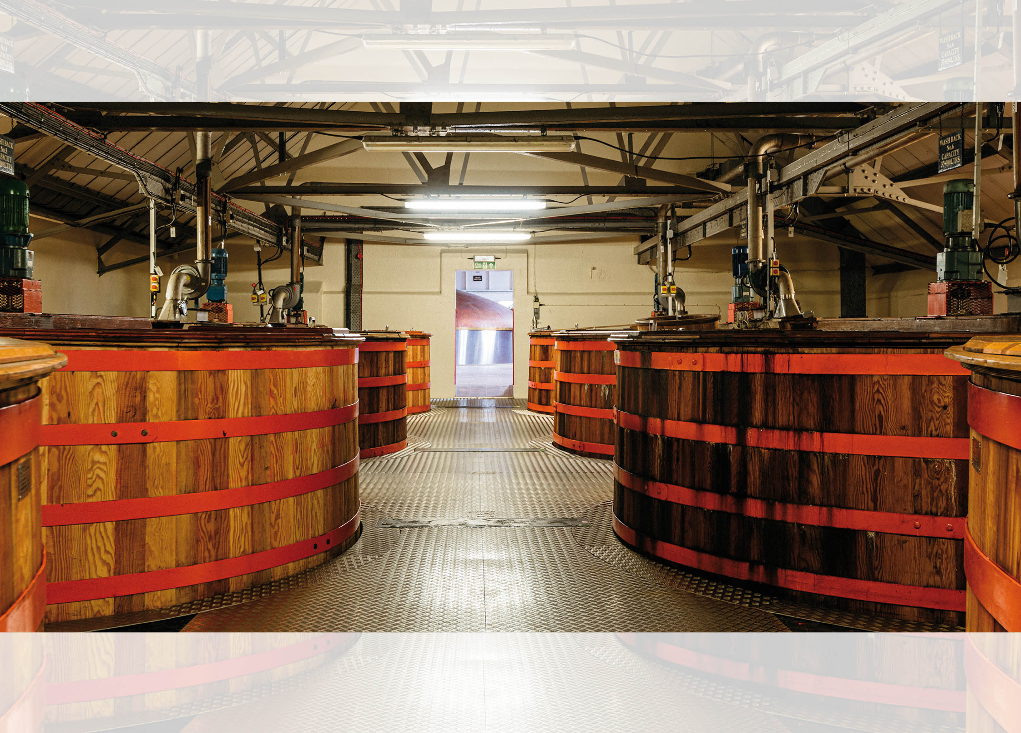 Casks full of whisky are stored here