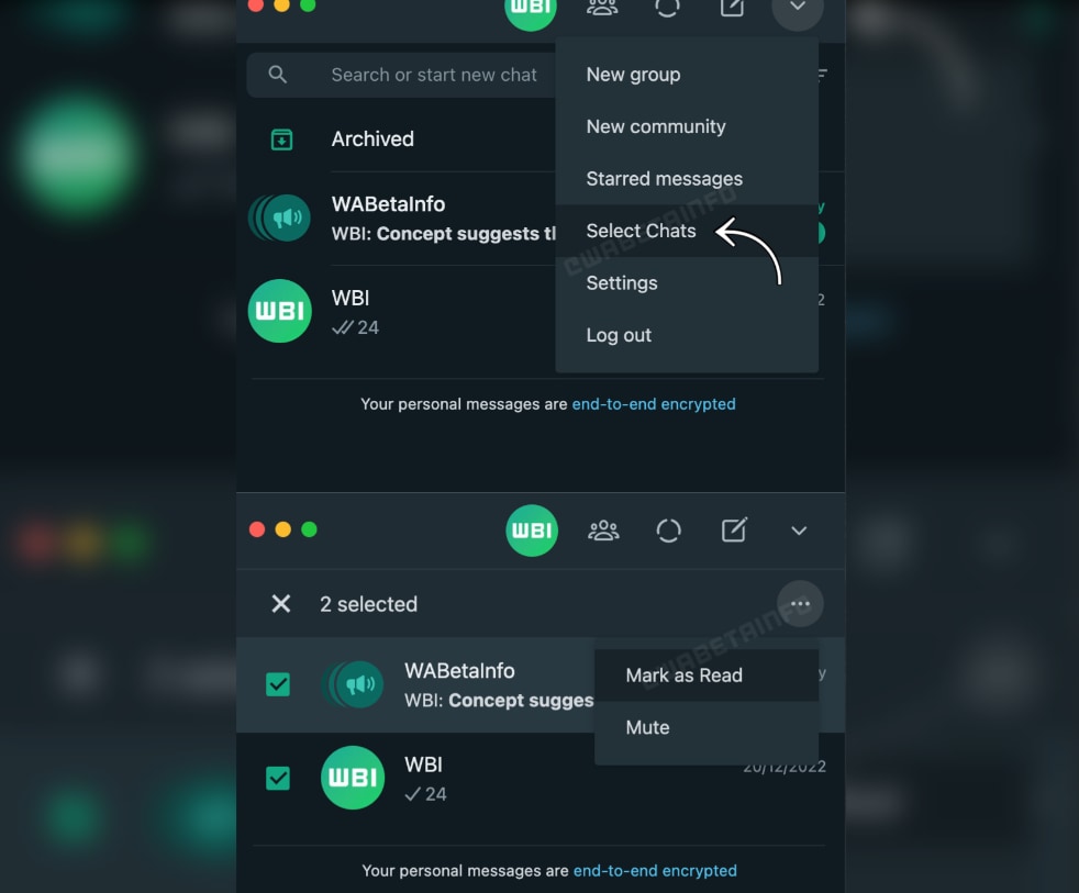 This screenshot shows how the feature will work (Courtesy: WABetaInfo) This screenshot shows how the feature will work (Courtesy: WABetaInfo)