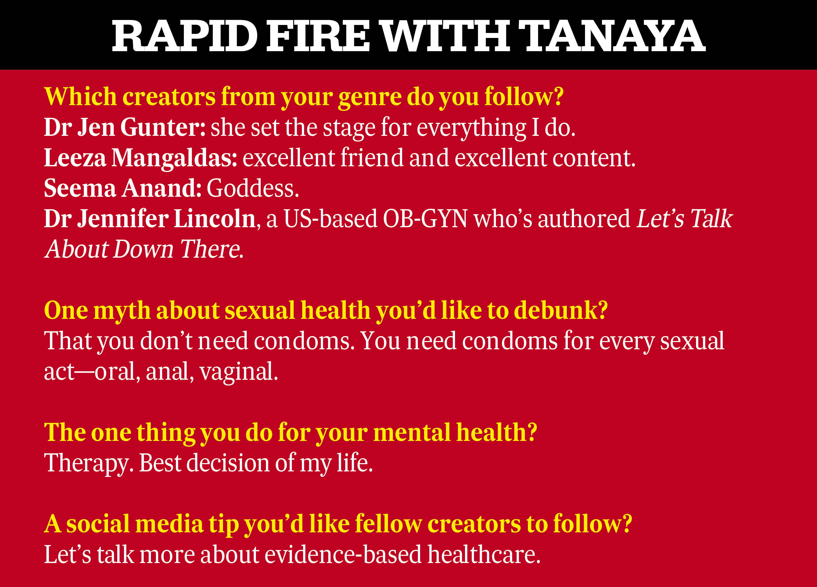“When Raja Hindustani came out, it had a makeout scene in the end that wasn’t covered. This year, when Gehraiyaan’s trailer released, it was a one-minute montage of people making out. Which I think is fantastic,” says Tanaya Narendra, a doctor and women’s health champion