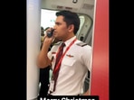 SpiceJet pilot welcomes passengers with his poem.