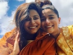 Shaheen Bhatt with Alia Bhatt in on old picture. Shaheen Bhatt with Alia Bhatt in on old picture.