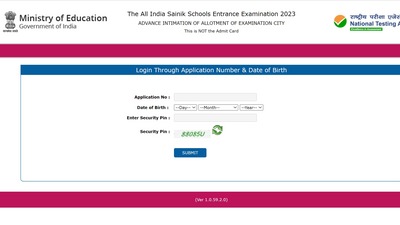 AISSEE 2023: Exam City Intimation Slip released at aissee.nta.nic.in