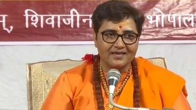 BJP MP Pragya Thakur was speaking at an event in Madhya Pradesh's Bhopal. (ANI) BJP MP Pragya Thakur was speaking at an event in Madhya Pradesh's Bhopal. (ANI)