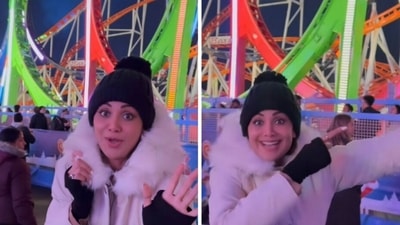 Shilpa Shetty is on New Year vacation in London. Shilpa Shetty is on New Year vacation in London.