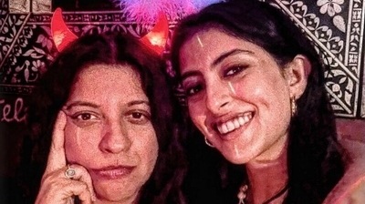 Zoya Akhtar shared a photo with Navya Naveli Nanda. Zoya Akhtar shared a photo with Navya Naveli Nanda.