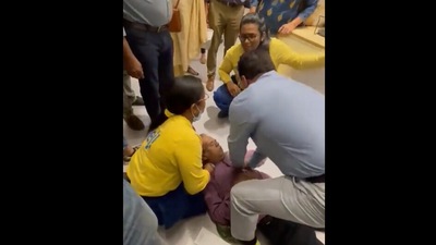 A man went shopping at Bengaluru's IKEA store but collapsed after suffering what appeared to be a heart attack. (Rohit Dak/Twitter) A man went shopping at Bengaluru's IKEA store but collapsed after suffering what appeared to be a heart attack. (Rohit Dak/Twitter)