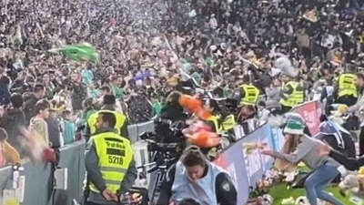 Spain Toy Shower: Toys showered by fans during a football match. (Twitter) Spain Toy Shower: Toys showered by fans during a football match. (Twitter)